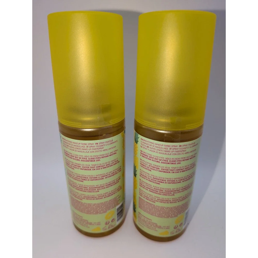 I Heart Revolution Pineapple Brightening Makeup Fixing Spray 3.38oz Set of 2